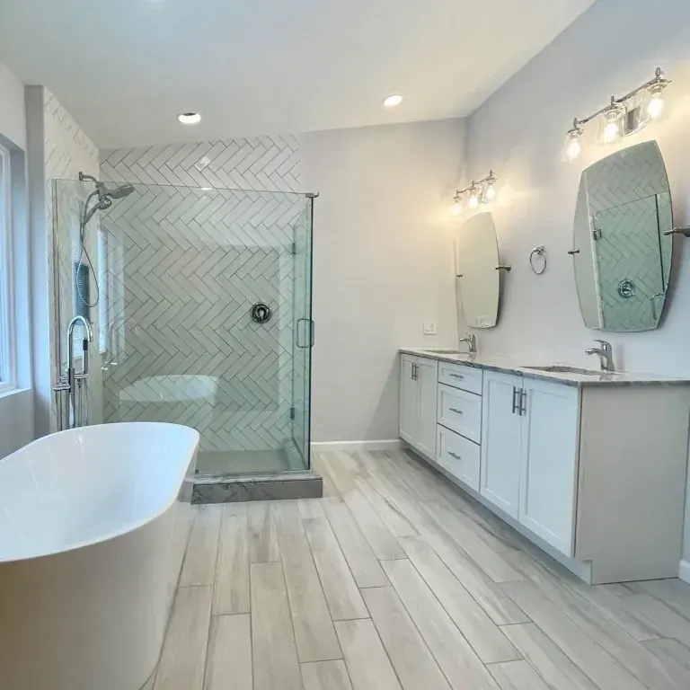 Master Bathroom Renovation — bathroom in Wallkill, NY by Timber Design + Build