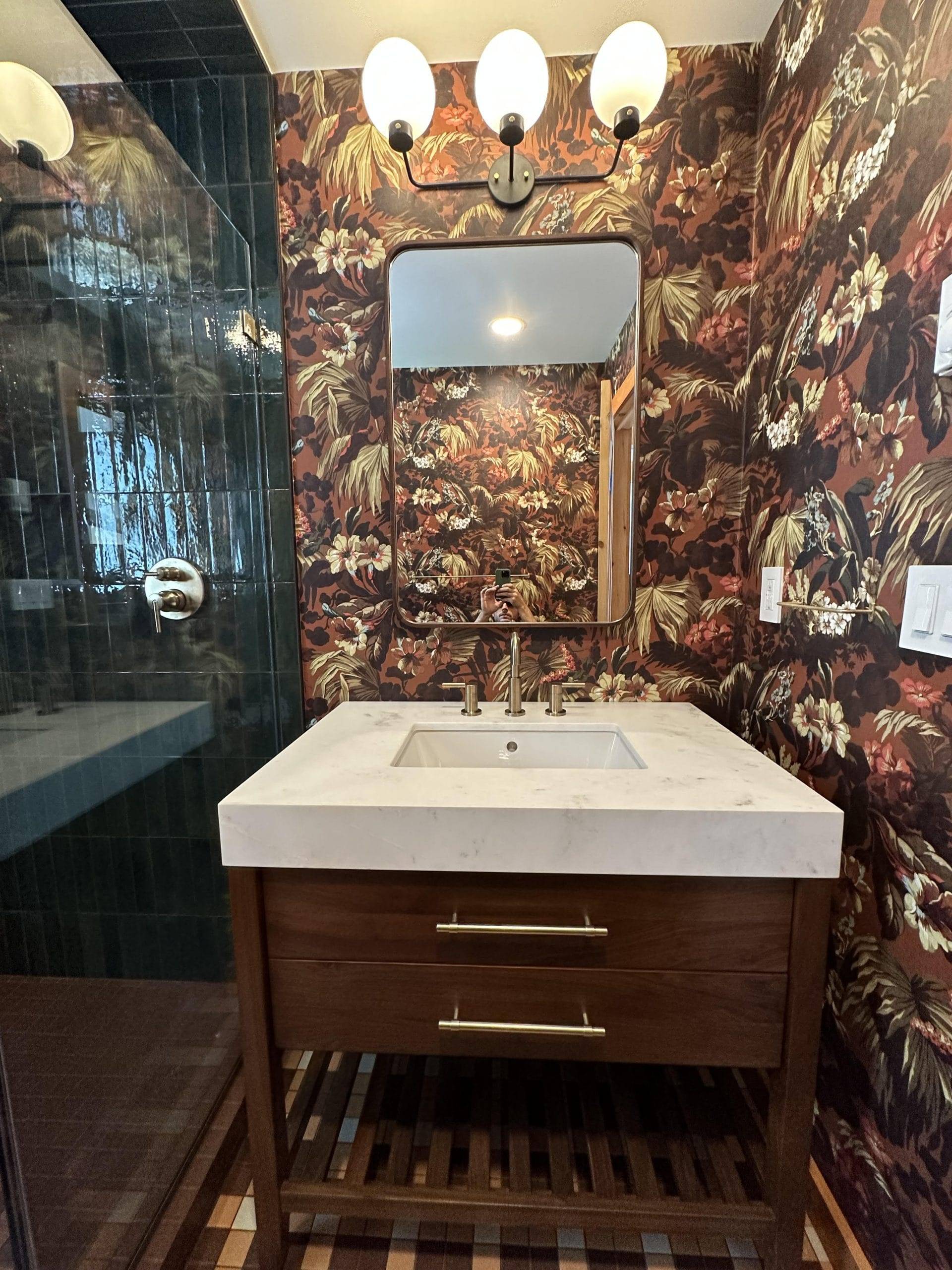 decorative bathroom remodel view 1